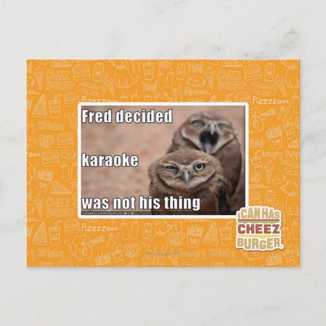 Fred decided postcard (Front)