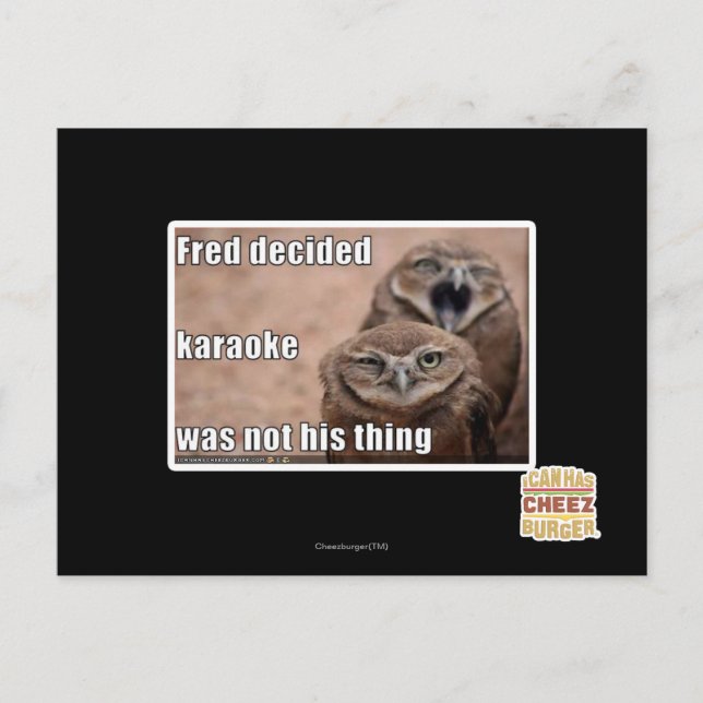 Fred decided postcard (Front)