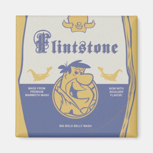 Fred Flintston Big Bold Belly Wash Magnet (Front)