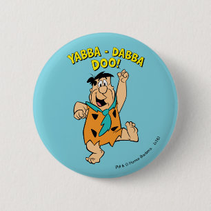 Fred Flintstone Yabba-Dabba Doo! 6 Cm Round Badge