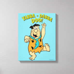 Fred Flintstone Yabba-Dabba Doo! Canvas Print