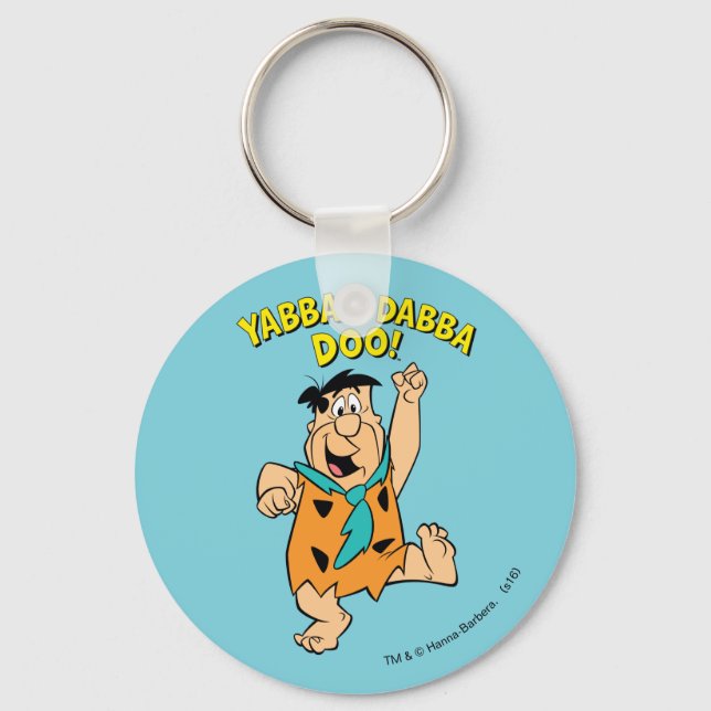 Fred Flintstone Yabba-Dabba Doo! Key Ring (Front)