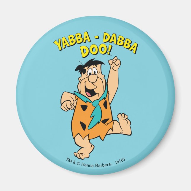 Fred Flintstone Yabba-Dabba Doo! Magnet (Front)