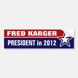 Fred Karger in 2012 Bumper Sticker