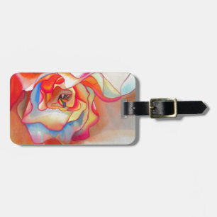 Fred martin begonia watercolour art luggage tag