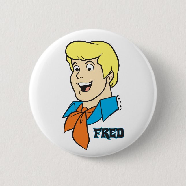 Fred Name Graphic 6 Cm Round Badge (Front)