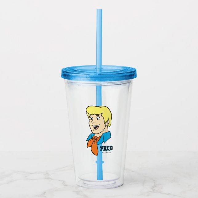 Fred Name Graphic Acrylic Tumbler (Front)