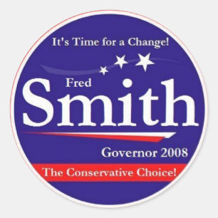 Fred Smith Classic Round Sticker