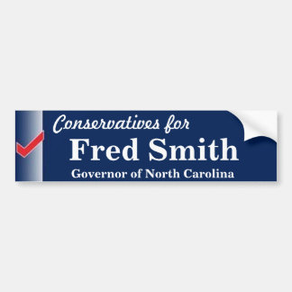 Fred Smith for Governor Bumper Sticker