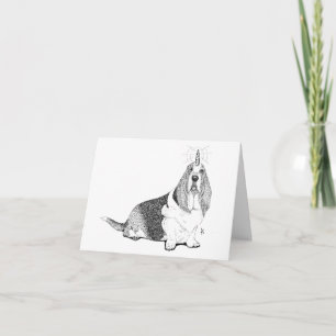 Fred the Bassetcorn Card