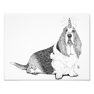 Fred the Bassetcorn Photo Print