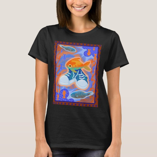 Fred The Fish Graphic T-Shirt (Front)