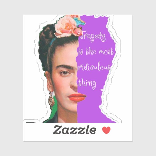 FREDA Kahlo Quote3" x 3" Custom-Cut Vinyl Stickers (Sheet)