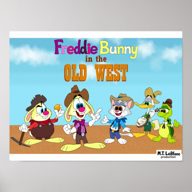 Freddie Bunny in the Old West poster (Front)