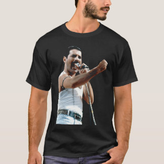 Freddie Mercury Of Rock Group Queen At Live Aid 19 T-Shirt