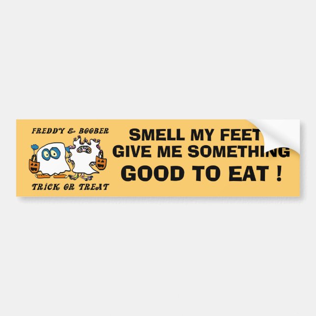Freddy & Boober Halloween Bumper Sticker (Front)