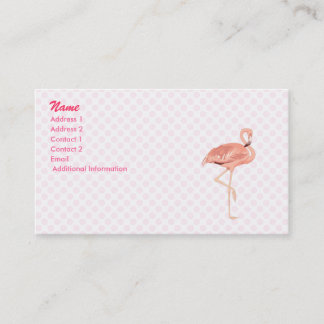 Freddy Flamingo Business Card