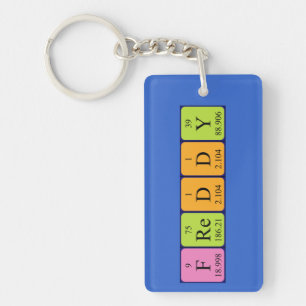 Freddy periodic table name keyring