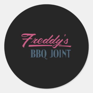 Freddy’s Bbq Joint  Classic Round Sticker