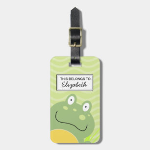 Freddy the Frog Customisable Luggage Tag
