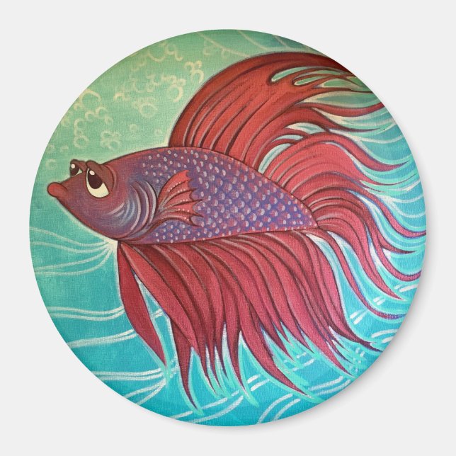 Freddy the Sad Fish Magnet (Front)