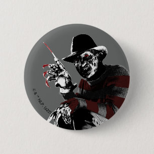 Freddy vs. Jason   Freddy Seeing Red 6 Cm Round Badge