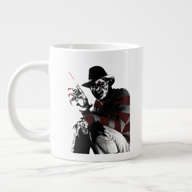 Freddy vs. Jason | Freddy Seeing Red Large Coffee Mug (Left)