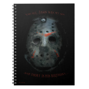 Freddy vs. Jason   Jason Mask Quote Notebook