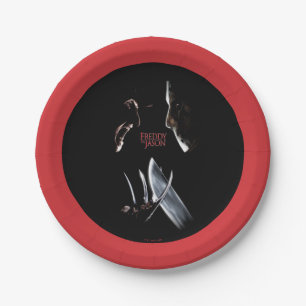 Freddy vs. Jason Theatrical Poster Paper Plate