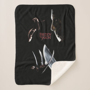 Freddy vs. Jason   Theatrical Poster Sherpa Blanket