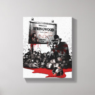 Freddy vs. Jason   Welcome to Springwood Canvas Print