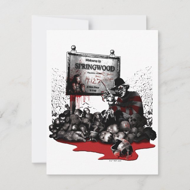 Freddy vs. Jason | Welcome to Springwood Card (Front)