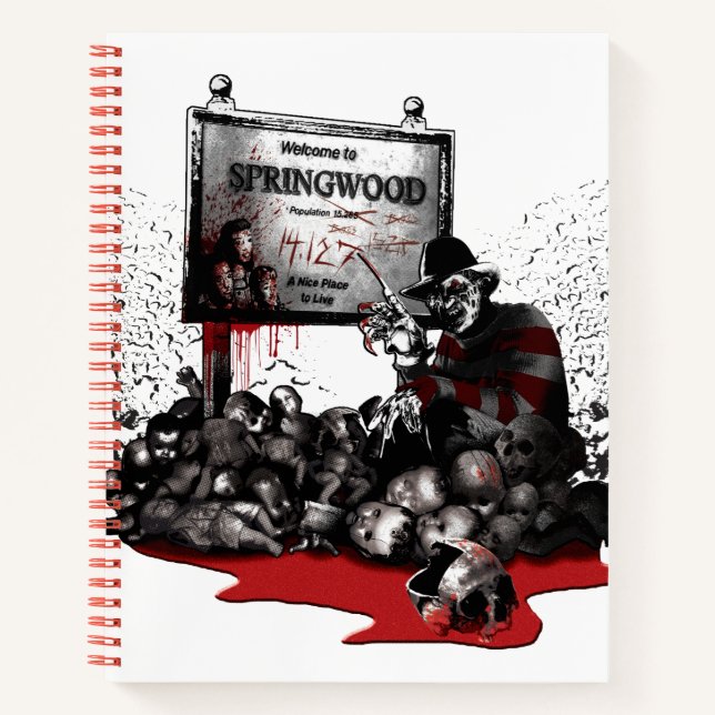 Freddy vs. Jason | Welcome to Springwood Notebook (Front)