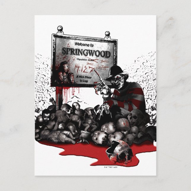 Freddy vs. Jason | Welcome to Springwood Postcard (Front)