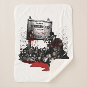 Freddy vs. Jason   Welcome to Springwood Sherpa Blanket