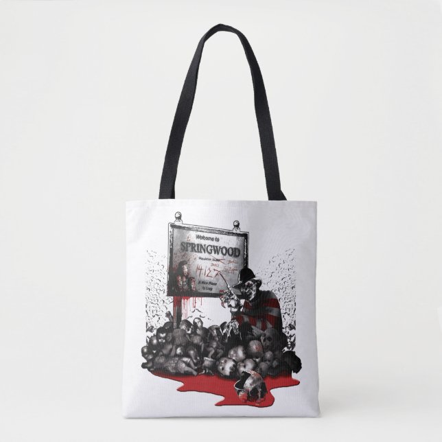 Freddy vs. Jason | Welcome to Springwood Tote Bag (Front)