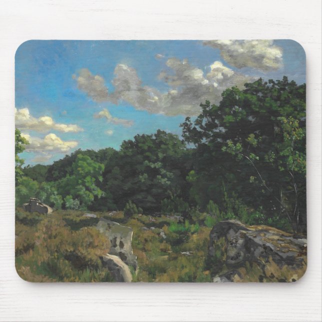 Frederic Bazille - Landscape at Chailly Mouse Mat (Front)