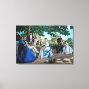 Frederic Bazille - The Family Reunion Canvas Print