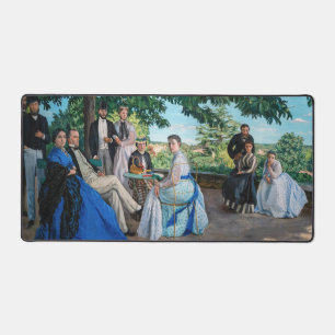 Frederic Bazille - The Family Reunion Desk Mat