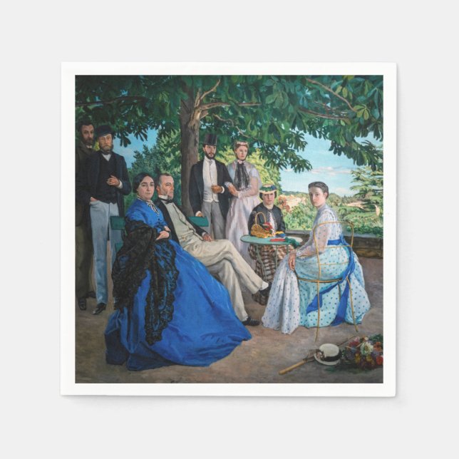 Frederic Bazille - The Family Reunion Napkin (Front)