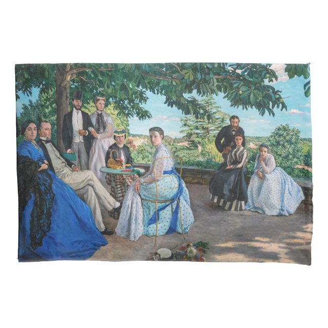 Frederic Bazille - The Family Reunion Pillowcase (Front)