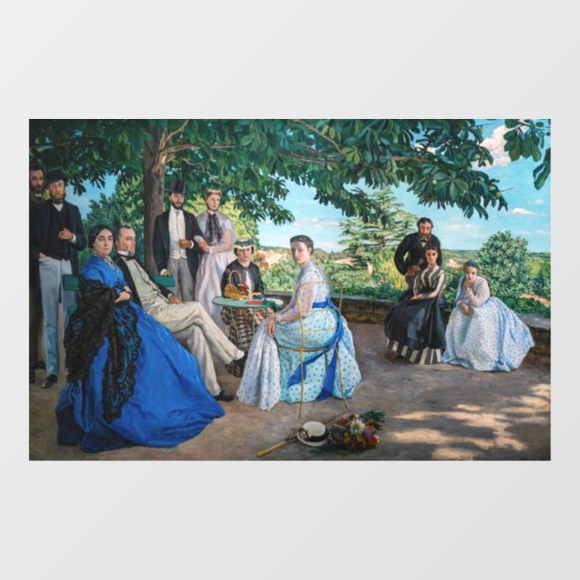Frederic Bazille - The Family Reunion Window Cling (Sheet)