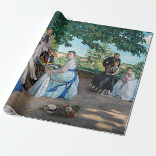 Frederic Bazille - The Family Reunion Wrapping Paper