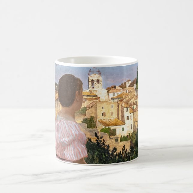 Frederic Bazille - The Pink Dress Coffee Mug (Center)
