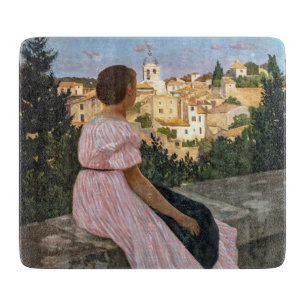 Frederic Bazille - The Pink Dress Cutting Board