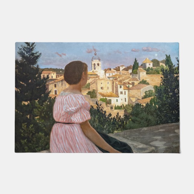 Frederic Bazille - The Pink Dress Doormat (Front)