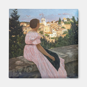 Frederic Bazille - The Pink Dress Magnet