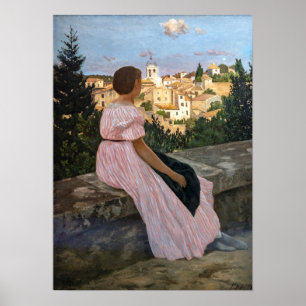 Frederic Bazille - The Pink Dress Poster