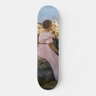 Frederic Bazille - The Pink Dress Skateboard
