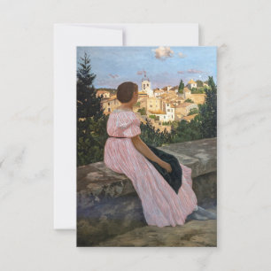 Frederic Bazille - The Pink Dress Thank You Card